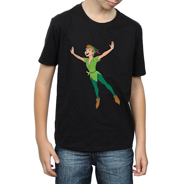 Peter Pan Boys Classic Flying Cotton T-Shirt 9-11 år Svart Black 9-11 Years