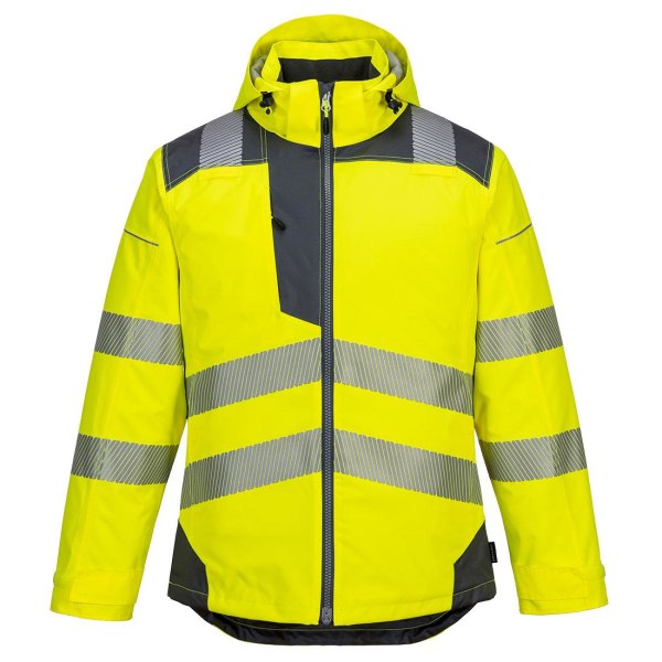 Portwest Herr PW3 Hi-Vis Vinterjacka XL Gul/Grå Yellow/Grey XL