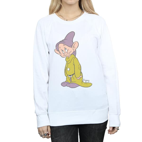 Disney Womens/Ladies Classic Dopey Sweatshirt M Vit White M