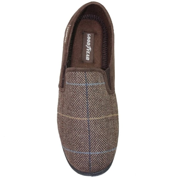 Goodyear Herr Harrison Tweed Tofflor 10 UK Brown Brown 10 UK