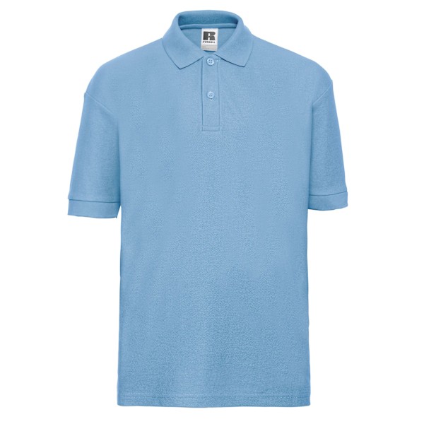 Russell Barn/Barn Pique Poloskjorta 9-10 År Himmelblå Sky Blue 9-10 Years