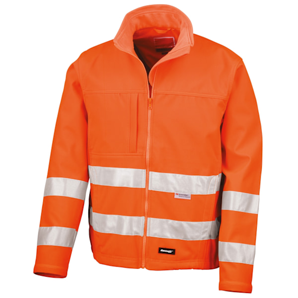 Result Core Herr Hög Synlighet Vinter Blouson Softshell Jacka Fluorescent Orange L