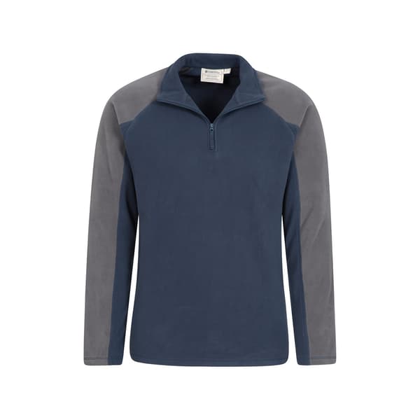 Mountain Warehouse Ashbourne II Half Zip Fleecetröja för män M Mörk Dark Blue M