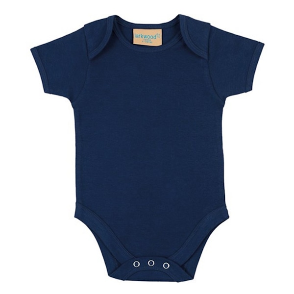 Larkwood Toddler Kortärmad Body 0-3 Månader Marinblå Navy 0-3 Months