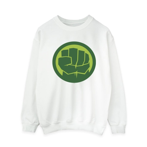 Marvel Dam/Ladies Hulk Chest Logo Sweatshirt L Vit White L