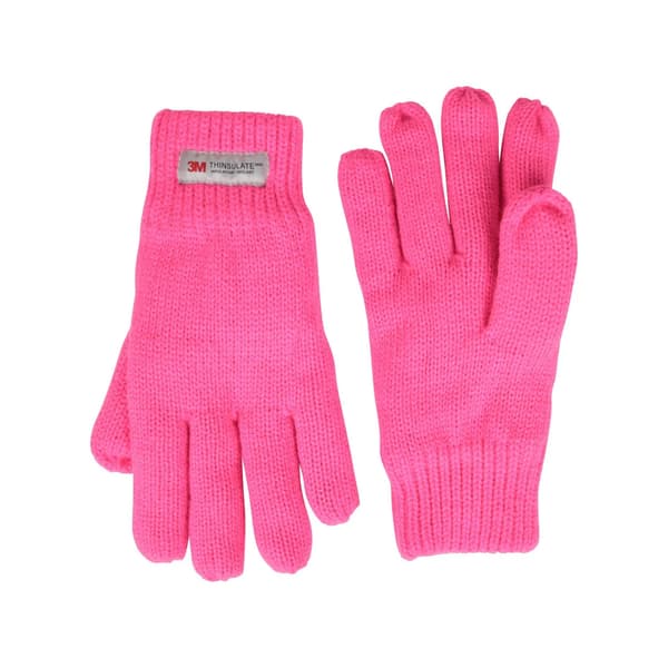 Mountain Warehouse Barn/Barn Thinsulate Fleece Mössa & Handskar Bright Pink S-M