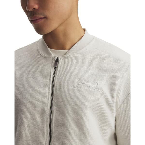 Under Armour Bomberjacka för män med broderad logotyp S Vit White S
