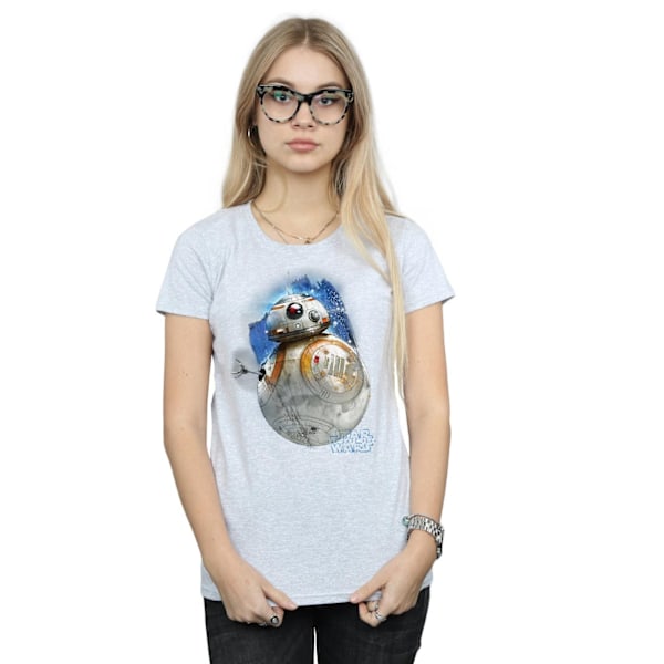 Star Wars: The Last Jedi Dam/Damer BB-8 Borstad Bomull T-shirt Sports Grey XXL