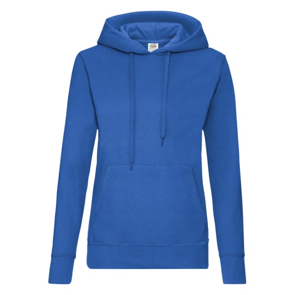 Fruit Of The Loom Damer Lady Fit Hooded Sweatshirt / Hoodie XS Royal XS