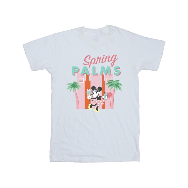 Disney Girls Minnie Mouse Spring Palms Bomull T-shirt 5-6 år White 5-6 Years