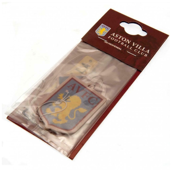 Aston Villa FC Air Freshener Set (Pack med 3) One Size Gul/Bl Yellow/Blue/Burgundy One Size