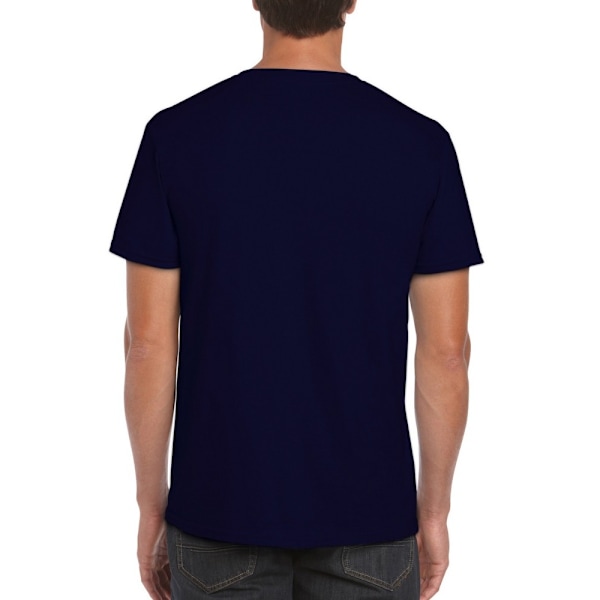 Gildan herr kortärmad mjuk t-shirt M marinblå Navy M