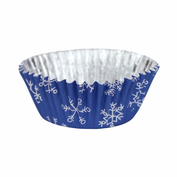 PME Snowflake Folie Muffins och Cupcake Fodral (Pack 30) One Si Blue/White One Size