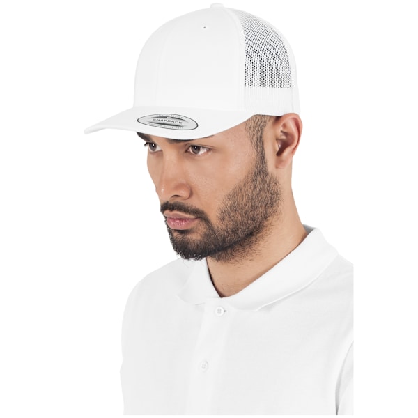 Flexfit Unisex Retro Trucker Cap One Size Vit White One Size