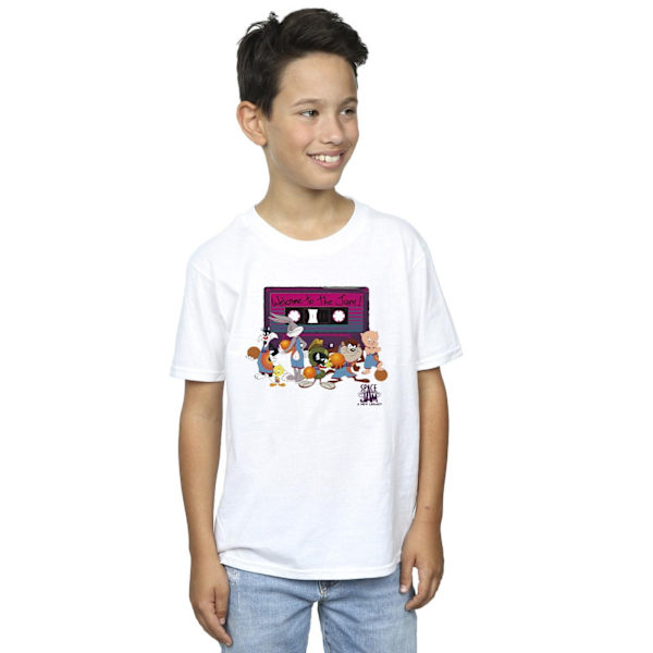 Space Jam: A New Legacy Boys Team Cassette T-Shirt 7-8 år Vit White 7-8 Years