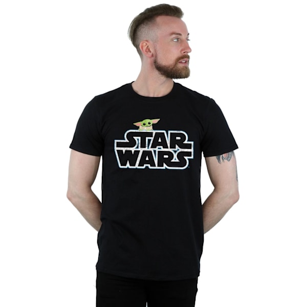 Star Wars The Mandalorian The Child Logo T-shirt S Svart Black S