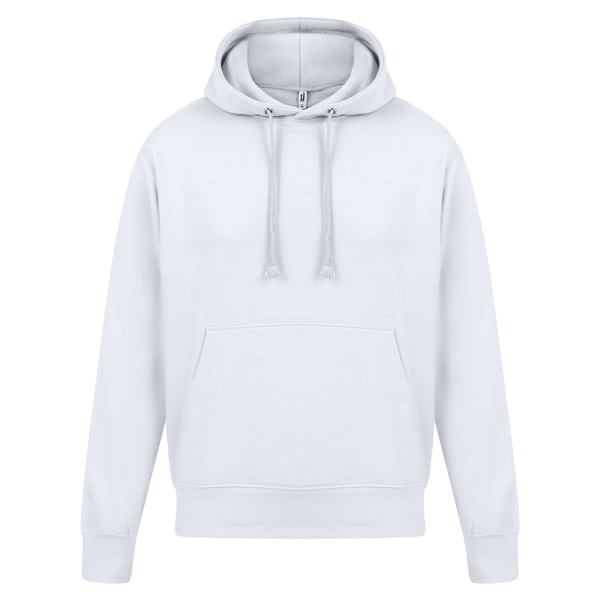 Casual Classics Herr Ringspun Bomulls Hoodie S Vit White S