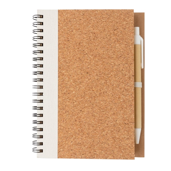 XD Collection Kork Anteckningsbok med Penna One Size Vit White One Size
