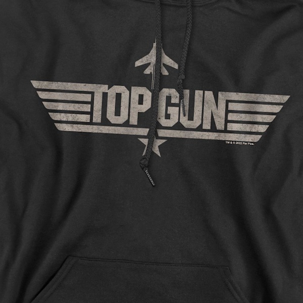 Top Gun Herr Monoton Logotyp Hoodie L Svart Black L