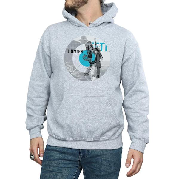 Star Wars Herr Boba Fett Bounty Hunter Cirkel Hoodie M Sports G Sports Grey M