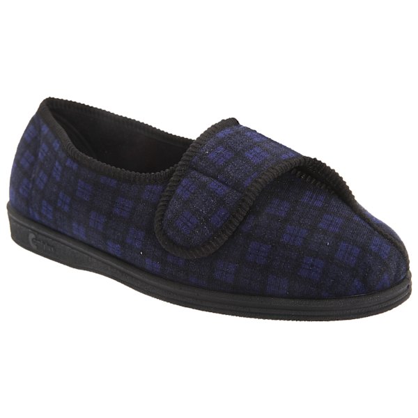 Comfylux Georgie Superwide Tofflor för Herr 10 UK Marinblå Navy Blue 10 UK