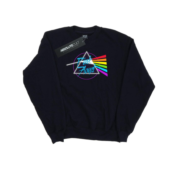 Pink Floyd Neon Darkside Sweatshirt S Svart för kvinnor/damer Black S