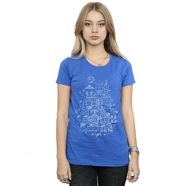 Star Wars Dam/Damer Empire Jul Bomull T-shirt M Royal Royal Blue M