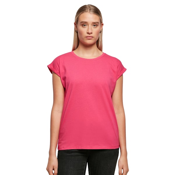 Bygg ditt varumärke Dam/Dam Extended Shoulder T-shirt S Hibi Hibiscus Pink S