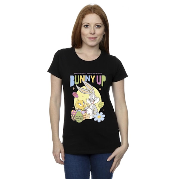 Looney Tunes Dam/Damer Bunny Up Bomull T-shirt L Svart Black L
