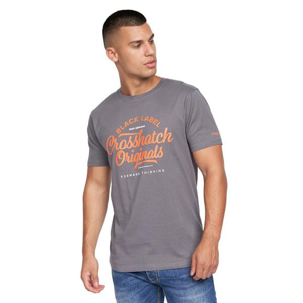 Crosshatch Herr Univarsity T-Shirt (2-pack) S Olive/Grey Olive/Grey S