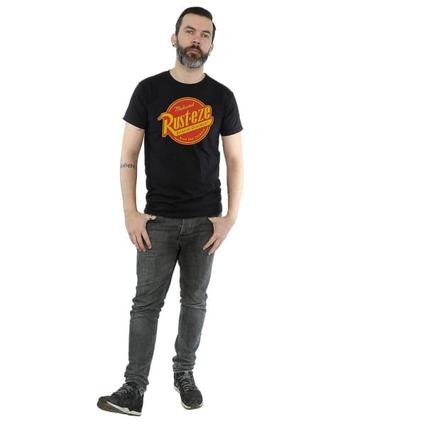 Bilar Herr Rust-Eze Logotyp Bomulls T-Shirt S Svart Black S