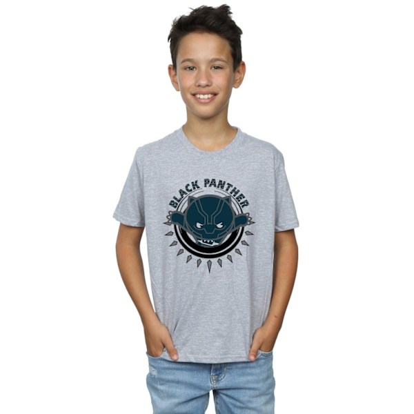 Marvel Boys Kawaii Black Panther Pounce T-Shirt 9-11 år Spor Sports Grey 9-11 Years