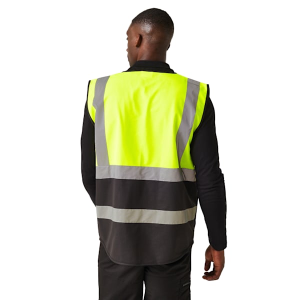 Regatta Pro Executive Hi-Vis väst 3XL gul/svart Yellow/Black 3XL