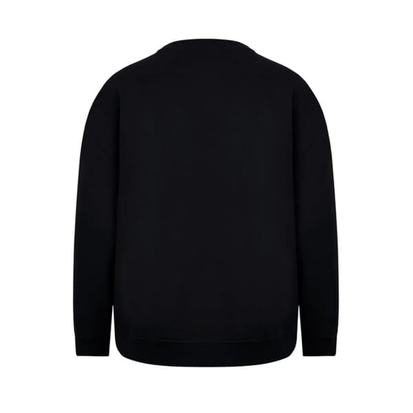 Miso Dam/Dam Båge Rundhalsad Långärmad Tröja 12 UK Black/Leopard 12 UK