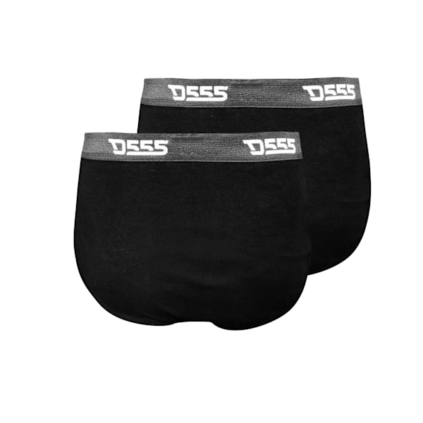 Duke Herr D555 Thompson Bomulls Y-Front Kingsize Kalsonger (Pack av Black 6XL