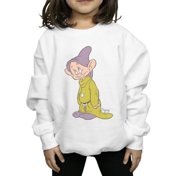 Disney Girls Classic Dopey Sweatshirt 9-11 år vit White 9-11 Years