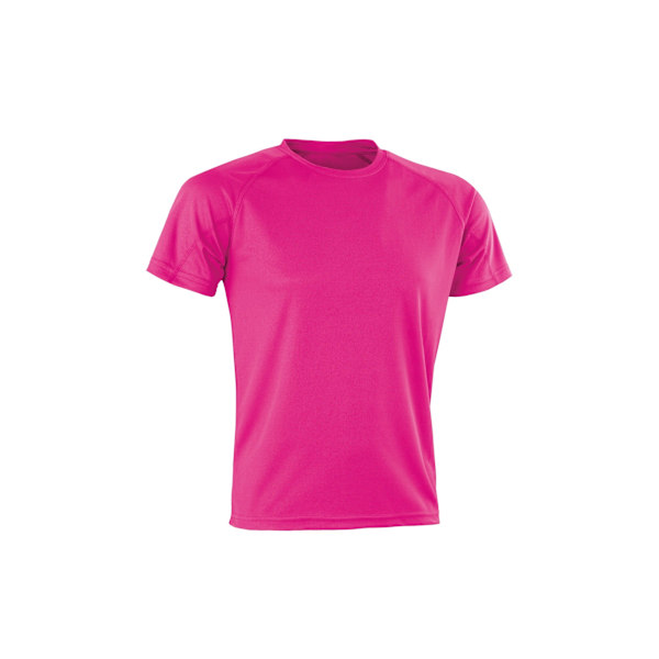 Spiro Adults Unisex Impact Aircool Tee XS Flo Pink Flo Pink XS