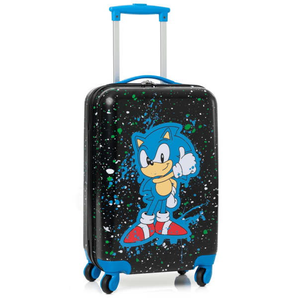 Sonic The Hedgehog 4-hjulig kabinväska One Size Svart/Blå Black/Blue One Size