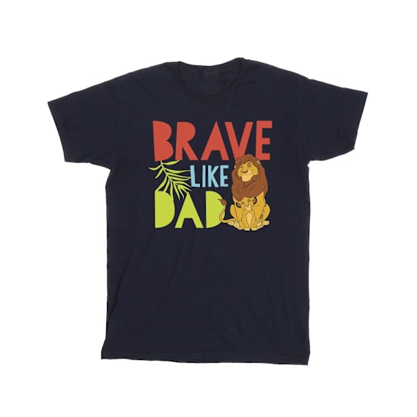 Disney The Lion King Brave Like Dad T-shirt 3XL Marinblå Navy Blue 3XL