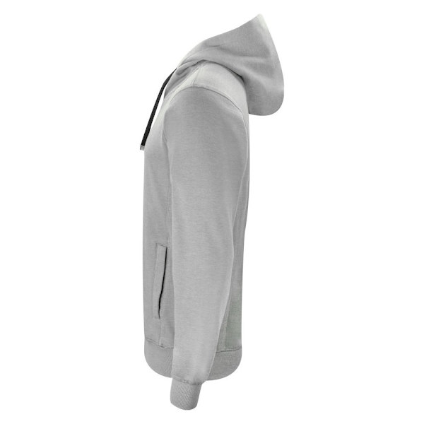 Clique Classic Melange Full Zip Hoodie XXL Grå Grey XXL