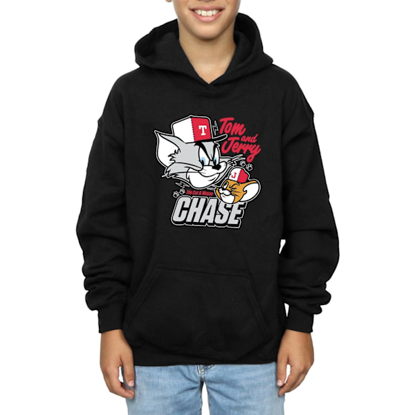 Tom Och Jerry Pojkar Katt & Musjakt Hoodie 7-8 År Svart Black 7-8 Years