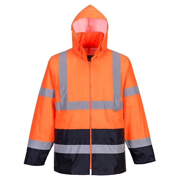 Portwest H443 Kontrast High-Vis Arbetsjacka XL Orange/Marinblå Orange/Navy XL