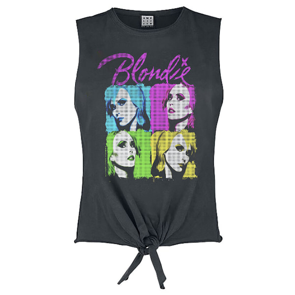 Amplified Womens/Ladies Quadrant Blondie Neon T-Shirt M Charcoa Charcoal M