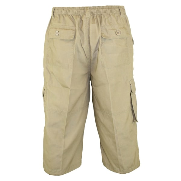 D555 Herr Mason Kingsize Cargo Capri Shorts 3XL Sand Sand 3XL