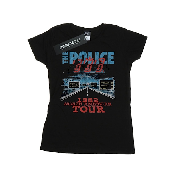 The Police Womens/Ladies North American Tour V2 Bomull T-shirt Black M