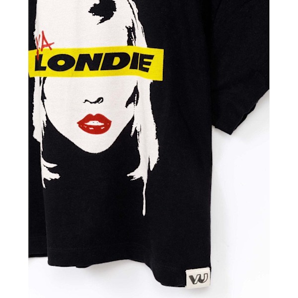 Blondie Dam/Kvinnor AKA Crop Top 3XL Svart/Vit Black/White 3XL