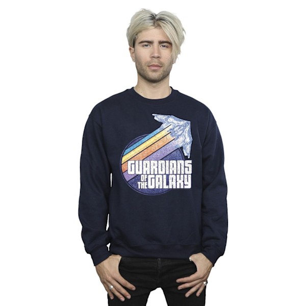 Guardians Of The Galaxy Badge Rocket Sweatshirt L Marinblå Navy Blue L