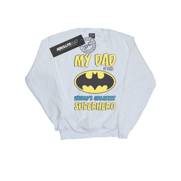 DC Comics Boys Batman World's Greatest Superhero Sweatshirt 9-1 White 9-11 Years