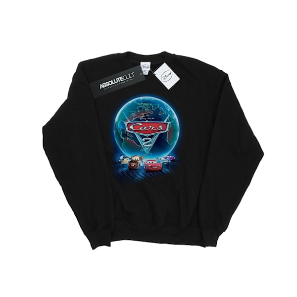 Disney Cars Globe Movie Poster Sweatshirt L Svart Black L