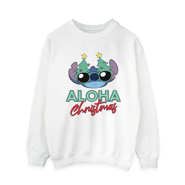 Disney Dam/Kvinnor Lilo Och Stitch Julgran Nyanser Tröja White XL